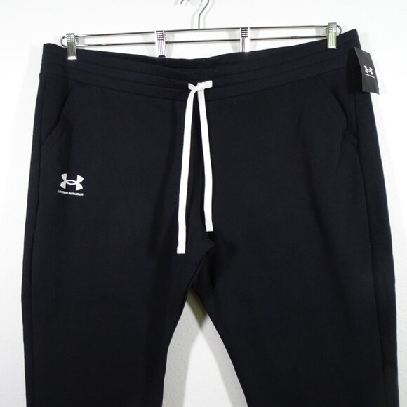 Under Armour Fleece Joggers Women's Size 3X Black Activewear Sweatpants - Picture 3 of 10